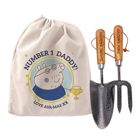 Personalised Peppa Pig Number 1 Daddy Garden Tool Set £29.99